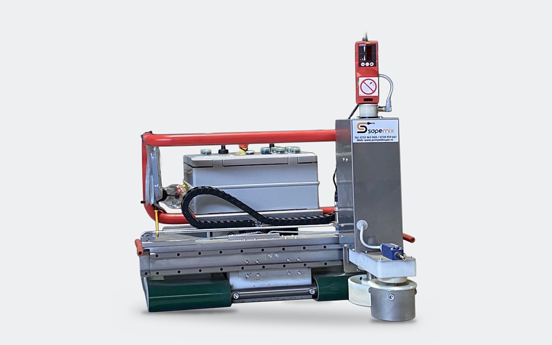 Robot pentru șapă – nivelare automată cu laser